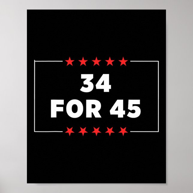 Poster Por 45 Trump Condenado (Frente)