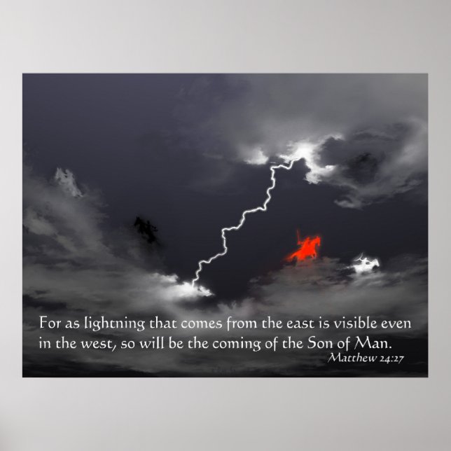 Póster Por como Relâmpago (Frente)