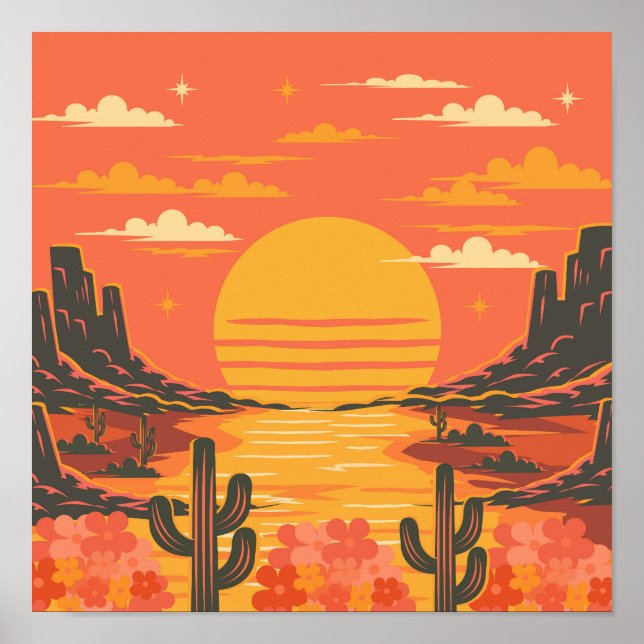 Poster Pôr do sol (Frente)