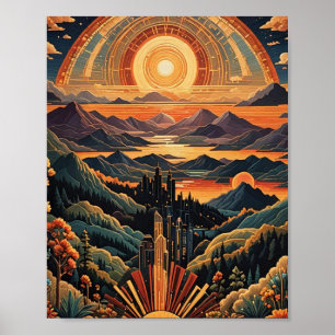 Poster Pôr do sol 