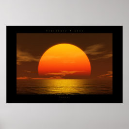 Poster pôr do sol
