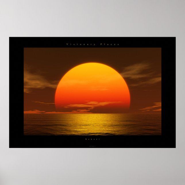 Poster pôr do sol (Frente)