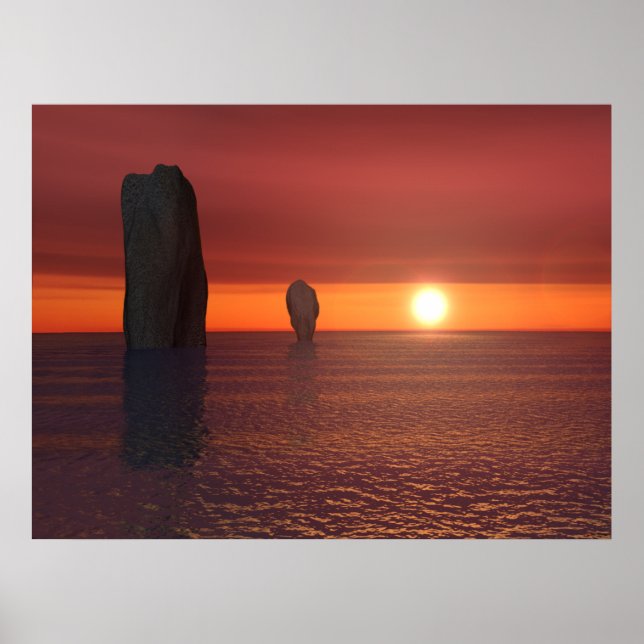 Poster pôr do sol (Frente)