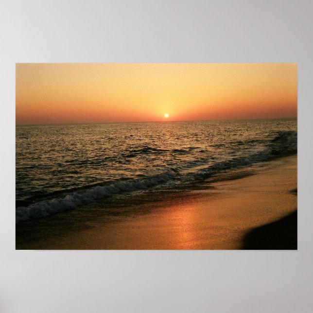 Póster pôr do sol Algarve (Frente)