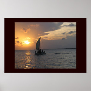 Póster Por do sol belizence