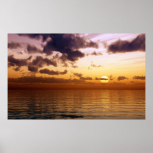 Póster por do sol bonito