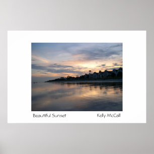 Póster Por do sol bonito