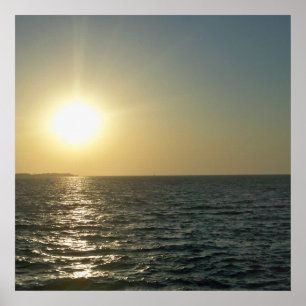 Póster Por do sol cipriota