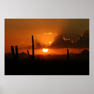 Póster Por do sol da arizona