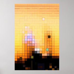 Poster Por do sol da cidade