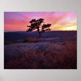 Poster Pôr do sol da montanha Bear NY