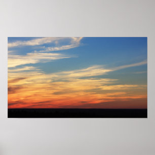 Póster Pôr do sol da Montanha Lutes