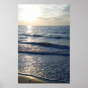 Póster Por do sol da praia