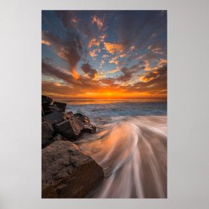Póster Pôr do sol da Praia de Tamarach