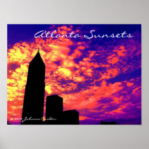 Póster Pôr do sol de Atlanta