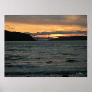 Poster - pôr do sol de Carquinez