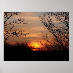 Póster Por do sol de Kansas