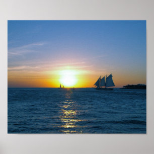 Póster Por do sol de Key West