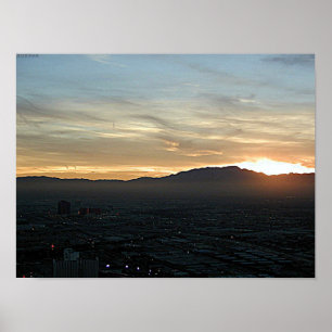 Póster Por do sol de Las Vegas