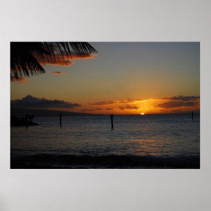 Póster Por do sol de Maui