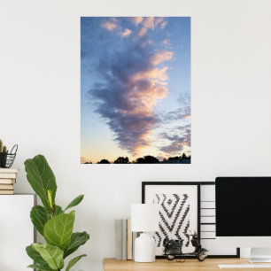 Poster Por do sol de New-jersey das nuvens