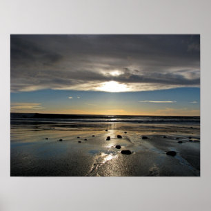 Poster Por do sol de Nova Zelândia