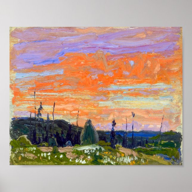 Poster Pôr do Sol de Primavera, Parque Algonquin | Tom Th (Frente)