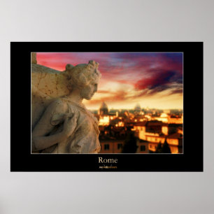 Póster Por do sol de Roma