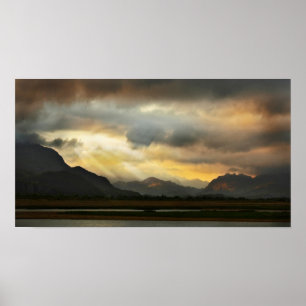 Póster Por do sol de Snowdonia