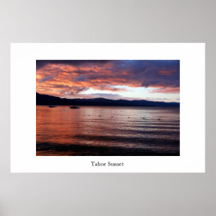 Poster Por do sol de Tahoe