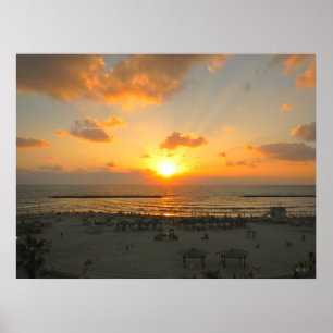 Poster Por do sol de Tel Aviv