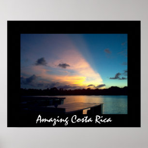 Poster Por do sol de Tortuguero - Costa Rica de surpresa