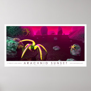 Póster Por do sol do aracnídeo