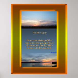 Póster Por do sol do nascer do sol