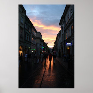 Póster Por do sol do Polônia