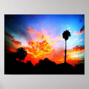 Poster por do sol doce