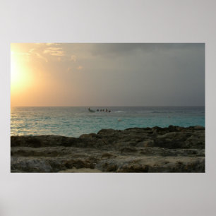 Póster Por do sol em Cozumel