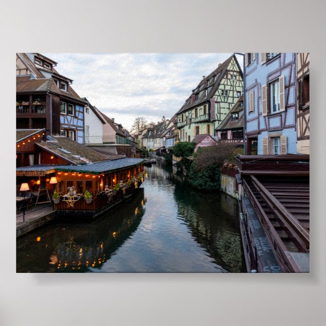 Poster Pôr do sol em Little Venice Colmar (Frente)