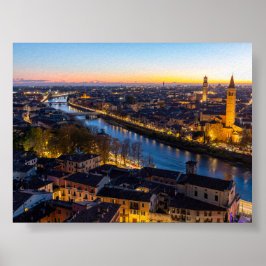 Poster Pôr do sol em Verona