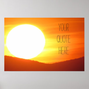 Póster Por do sol grande