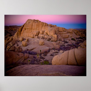 Póster Por do sol impressionante do deserto