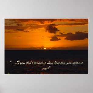 Póster Por do sol inspirado