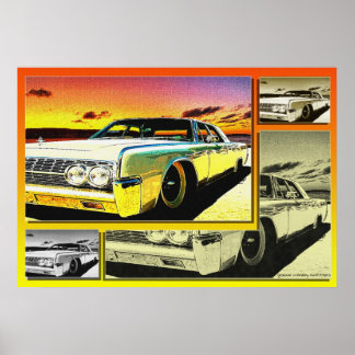 Póster pôr do sol lincoln