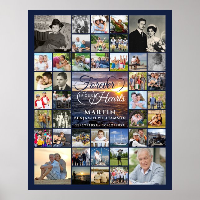 Poster Pôr do Sol Memorial 42 Fotos PARA SEMPRE EM NOSSOS (Frente)