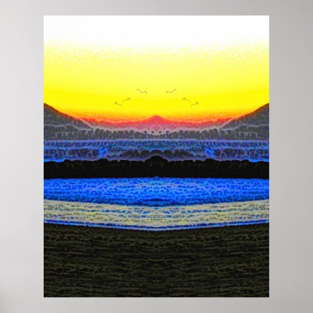 Poster Pôr do Sol Místico Dupla Visão  (Frente)