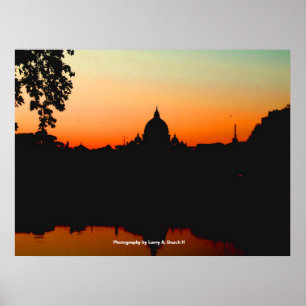 Poster Por do sol na Cidade do Vaticano