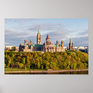 Poster Pôr do sol na Colina do Parlamento - Ottawa