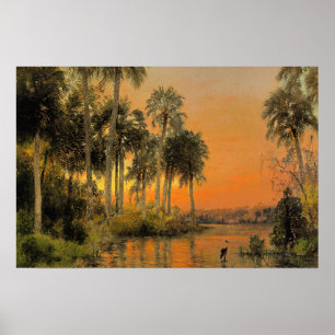 Poster Pôr do Sol na Flórida por Hermann Herzog