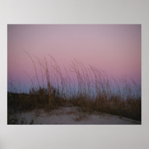Póster Pôr do sol na Ilha Sullivan, Carolina do Sul