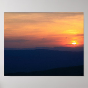 Poster Pôr do Sol na Linha de Crista